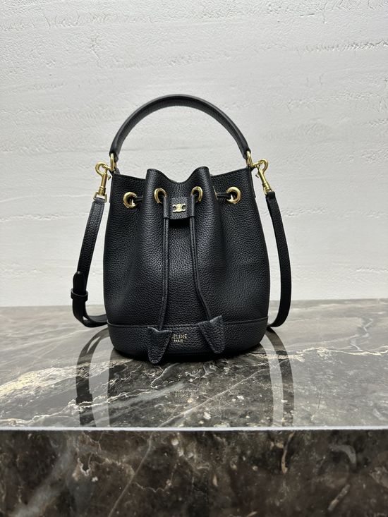Celine Clara Drawstring Bucket Bag 121673