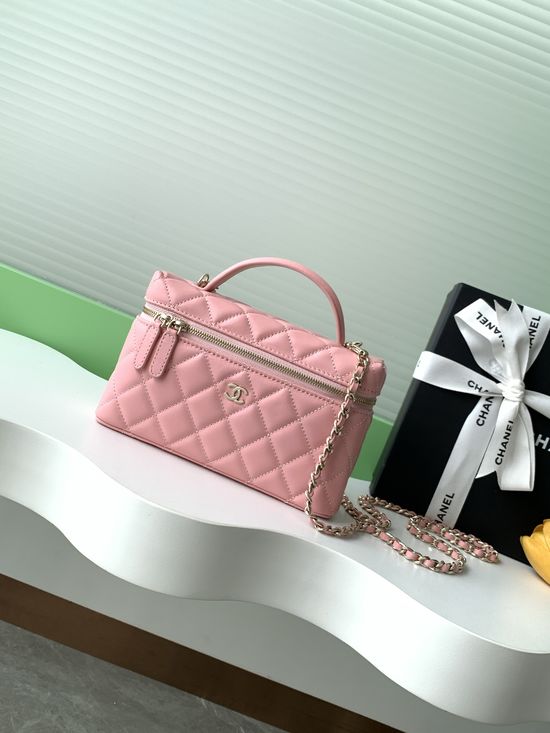 Chanel Lambskin Chain Clutch Bag AP4485
