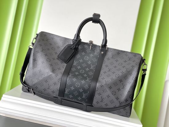 Louis Vuitton KEEPALL Grey Monogram Travel Bag M45392