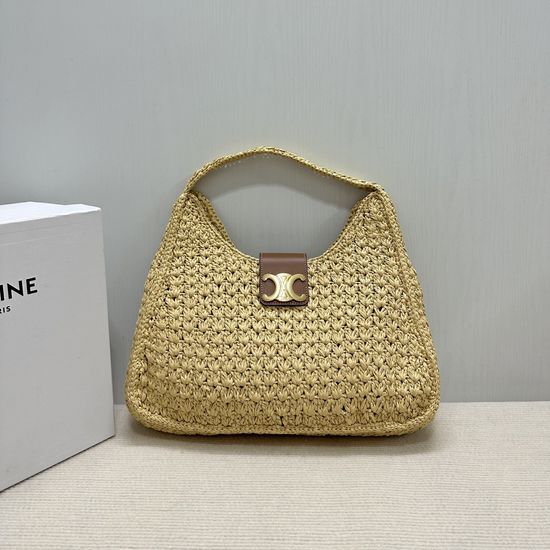 Celine CABAS TRIANGLE Woven Handbag 119772