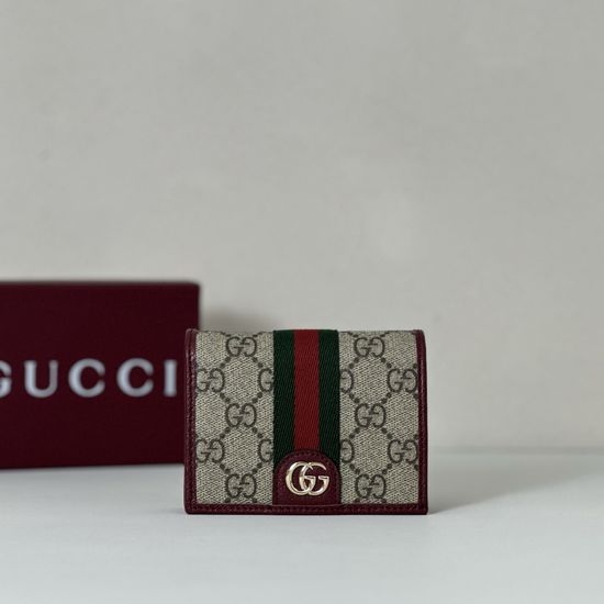 Gucci Brown Burgundy Leather Bag 838487