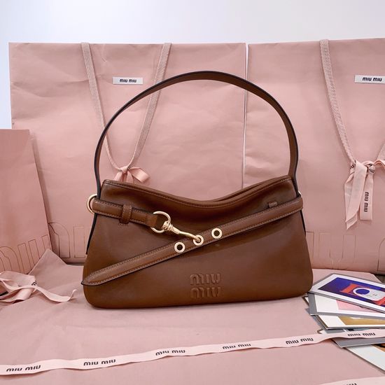 Miu Miu Aventure Leather Shoulder Bag 5BC182