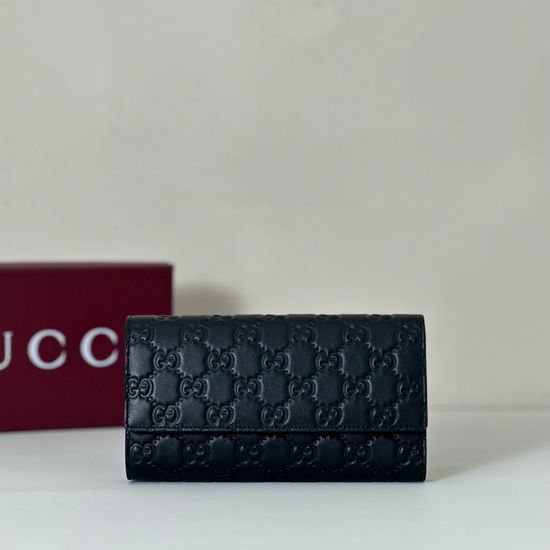 Gucci Handbag Original Leather Black Embossed 847210