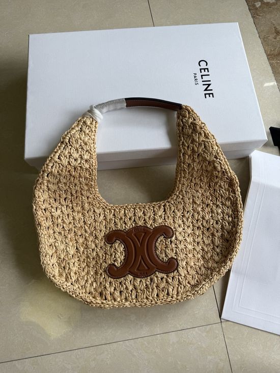 Celine Classic Panier Woven Hobo Handbag 112772