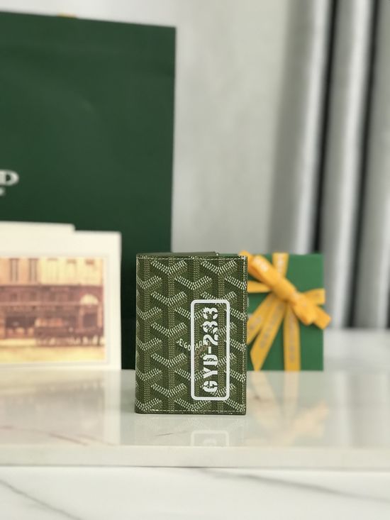 Goyard Saint-Pierre Card Holder Limited Khaki Green 020609