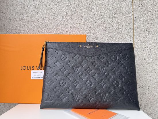 Louis Vuitton Clutch Bag Embossed Leather M62937