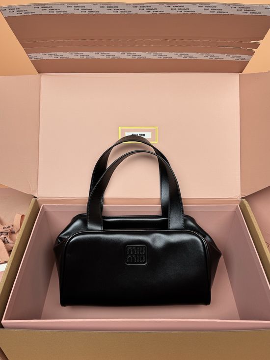 Miu Miu Calfskin Medium Top Handle Bag 5BB182