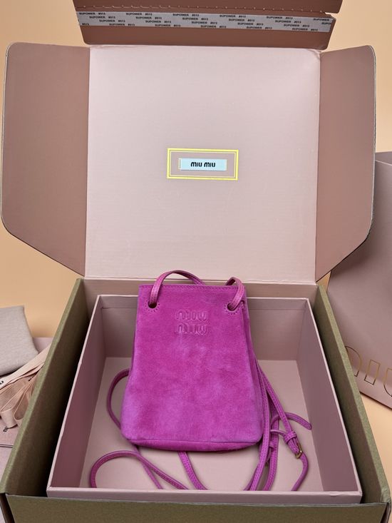 Miu Miu Nappa Suede Leather Shoulder Bag _5NF460