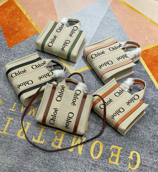 Chloe Woody Tote Handbag 6689
