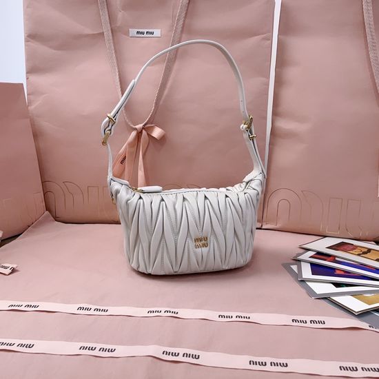 Miu Miu Mini Lunch Box Bag Matelasse 5NE026