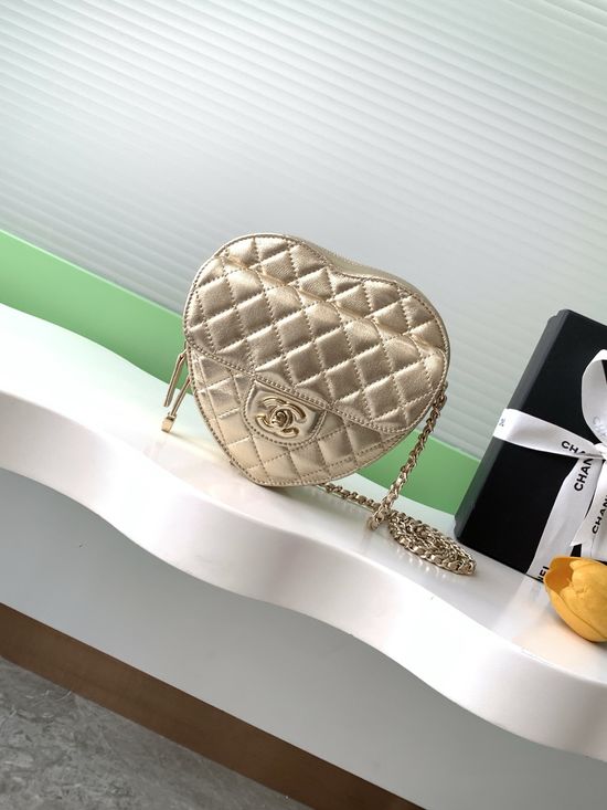 Chanel Heart Series Quilted Crossbody Bag AS3191