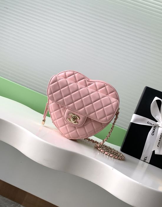 Chanel Heart Series Quilted Crossbody Bag AS3191