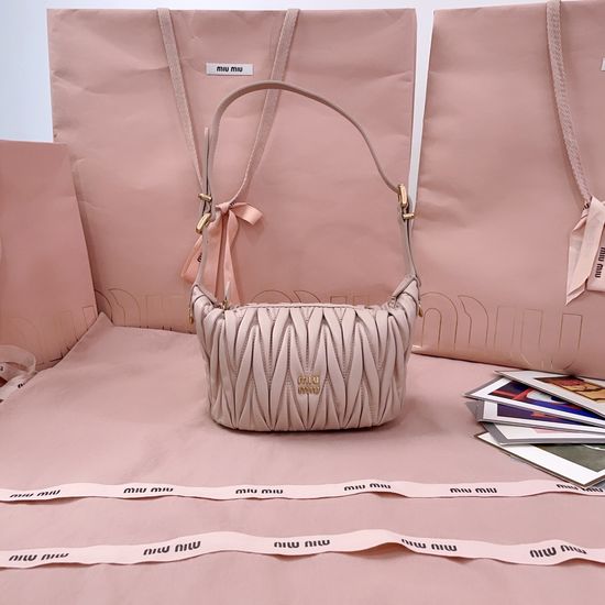 Miu Miu Mini Lunch Box Bag Matelasse 5NE026