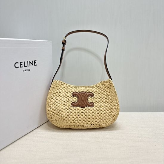 Celine Tilly Woven Shoulder Bag 119722