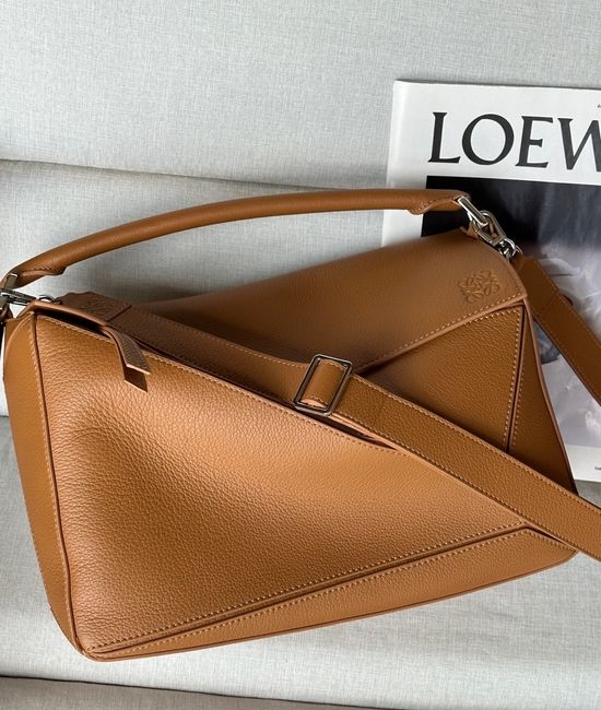 Loewe Puzzle Bag Classic Brown Deer Leather Large 6404