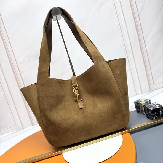 Yves Saint Laurent Bea Suede Shopping Hobo Bag 763435