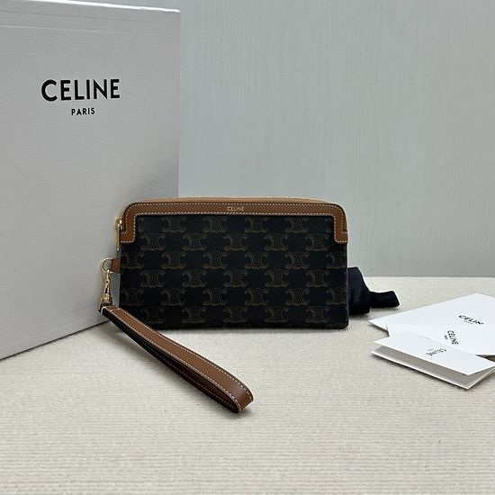 Celine Logo Printed Clutch Bag 10K672