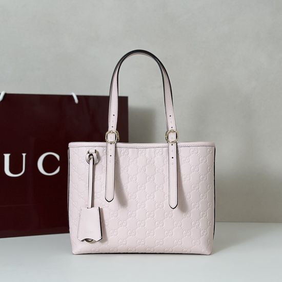 Gucci Large Bag Light Pink Embossed 847456