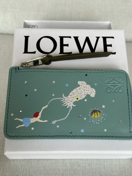 Loewe Embedded Pattern Card Holder A12