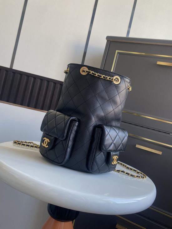 Chanel Lambskin Chain Strap Backpack AS5310