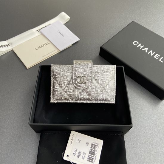 Chanel Lambskin Multi-card Slot Card Holder 0342