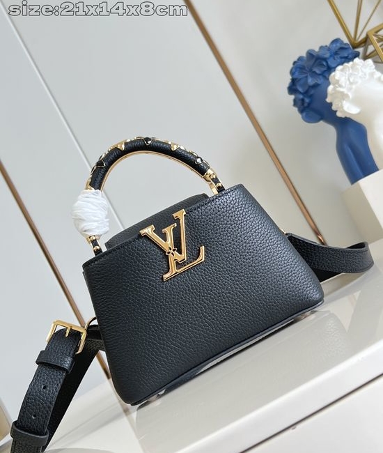 Louis Vuitton LV Capucines Mini Floral Handbag M14976