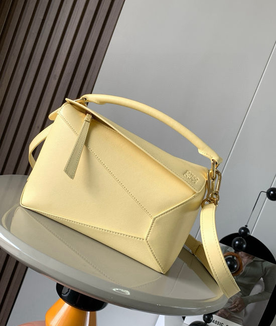Loewe Puzzle Geometric Small Handbag Yellow 9311