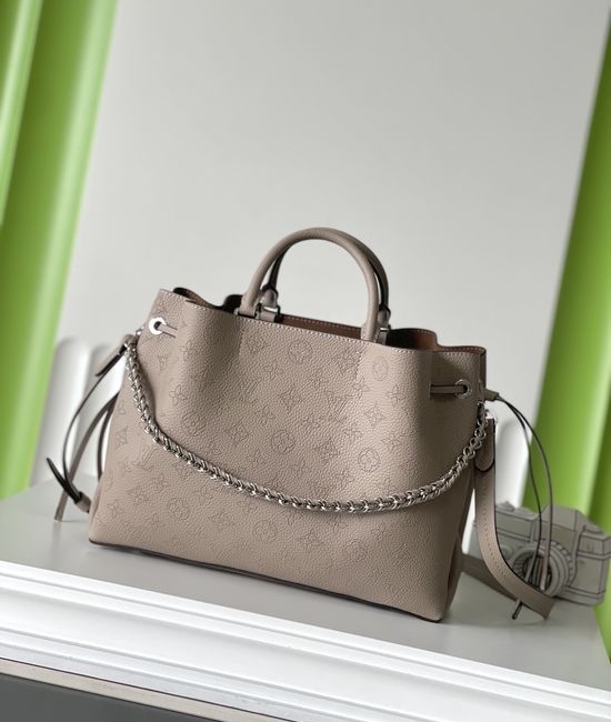 Louis Vuitton LV BELLA TOTE Full Grain Leather Chain Handbag M59201