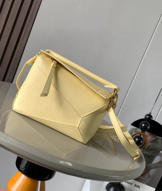 Loewe Puzzle Mini Vanilla Leather Shoulder Bag 9310
