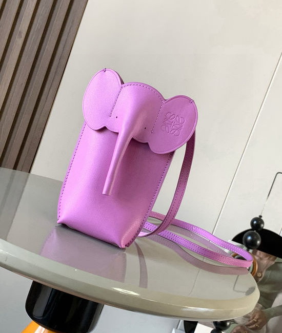 Loewe Elephant Classic Leather Crossbody Phone Bag 9200
