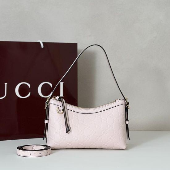 Gucci Light Pink Embossed Crossbody Bag 847450