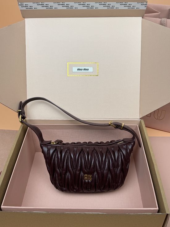 Miu Miu Wander Matelasse Hobo Handbag 5NE026