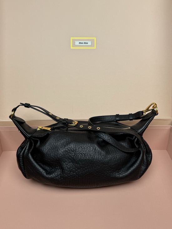 Miu Miu Joke Nappa Leather Shoulder Bag 5BA002