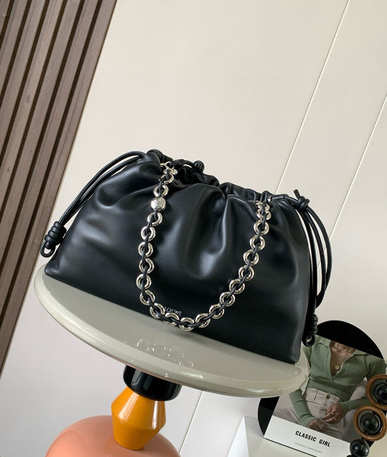 Loewe Flamenco Purse Deerskin Knot Detail Clutch 9088