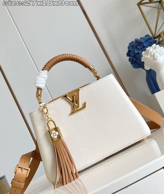 Louis Vuitton LV Crafty Capucines BB Handbag with Tassel M48865