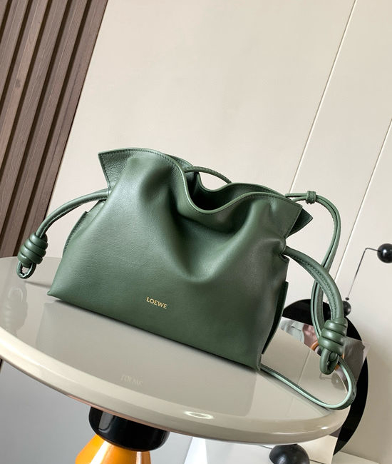 Loewe Flamenco Mini Leather Drawstring Clutch 9044