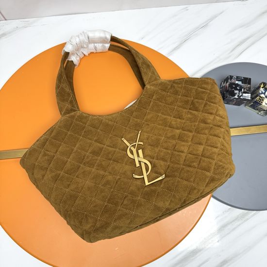 Yves Saint Laurent Icare Suede Tote Bag 858191