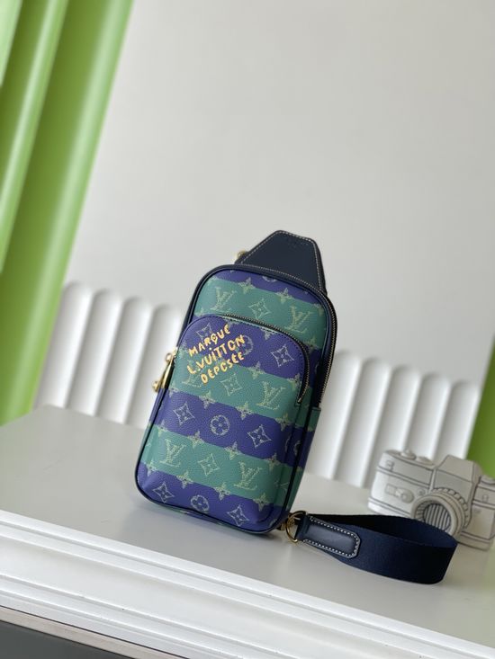 Louis Vuitton Stripe Sling Shoulder Bag M26419