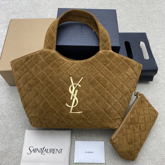 Yves Saint Laurent Icare Suede Tote Bag 858191