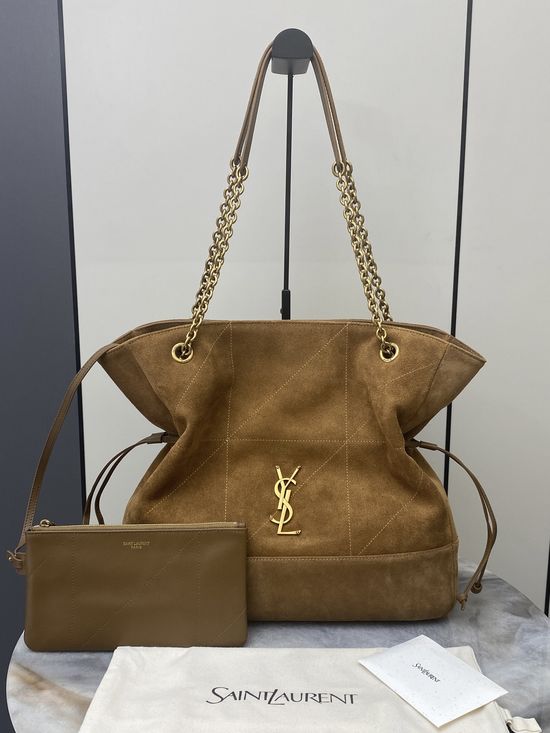 Yves Saint Laurent Jamie Large Pochon Matte Leather Tote Bag 809824