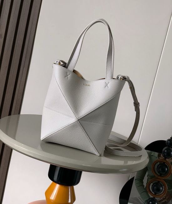 Loewe Puzzle Fold Mini Leather Tote Bag 9030