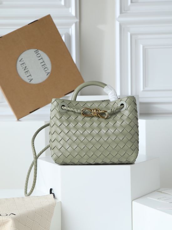 Bottega Veneta Andiamo Woven Leather Handbag 766014