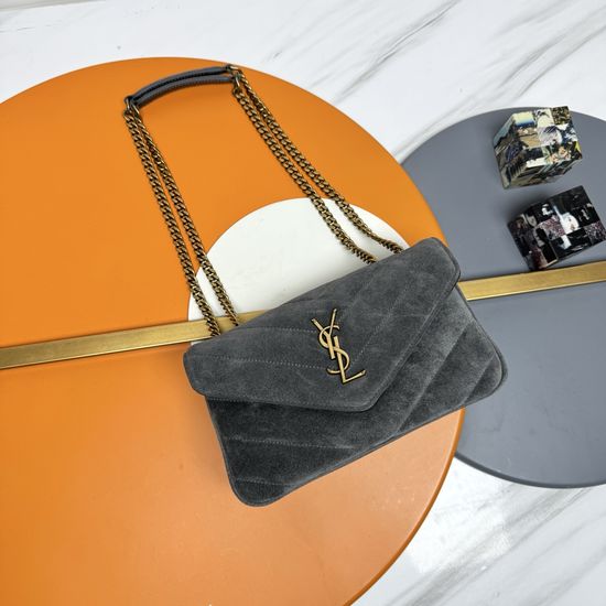 Yves Saint Laurent LouLou Small Suede Chain Bag 801437