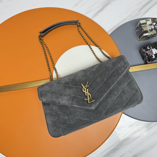 Yves Saint Laurent LouLou Small Suede Chain Bag 801439