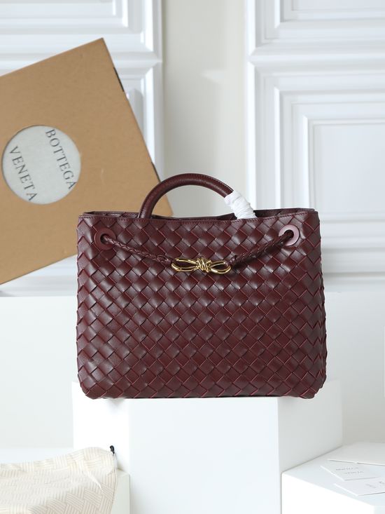 Bottega Veneta Andiamo Classic Woven Handbag 766016