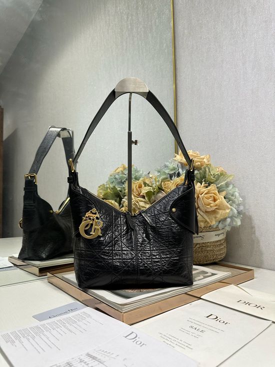 Christian Dior Voyage Small Ruched Handbag 2846