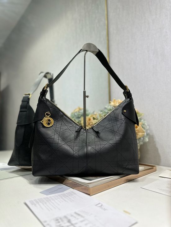 Christian Dior Voyage Large Black Handbag 2844