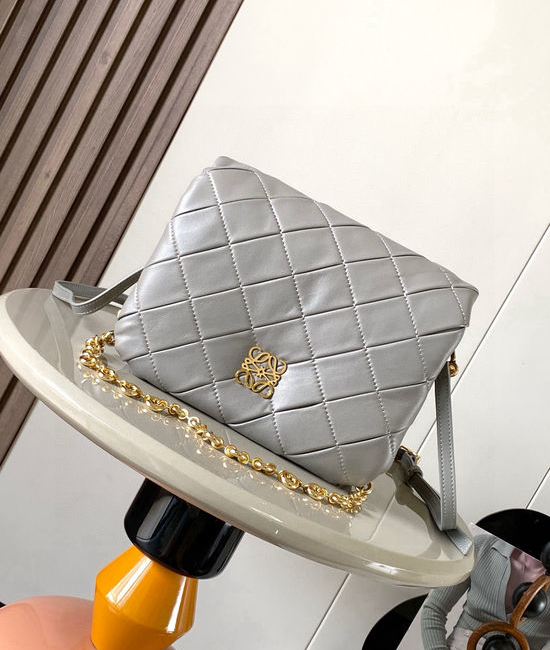 Loewe Puffer Goya Pleated Nappa Leather Handbag 9076