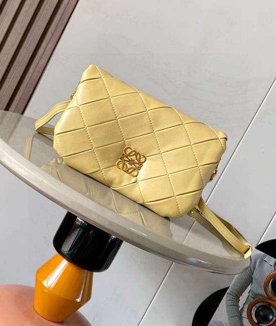 Loewe Puffer Goya Mini Nappa Leather Bag 9077 Butter