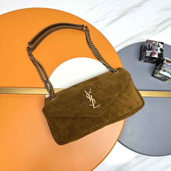 Yves Saint Laurent CALYPSO Suede Shoulder Bag 734153